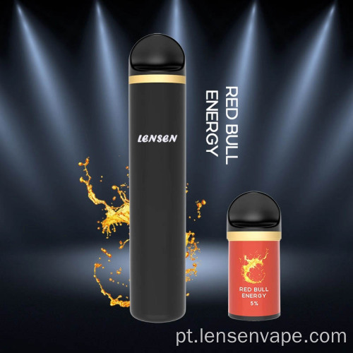 Lensen 600puffs Sistema de pods de substituível descartável